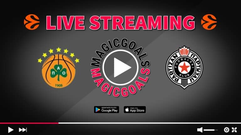 Παναθηναϊκός - Παρτιζάν Live Streaming Euroleague