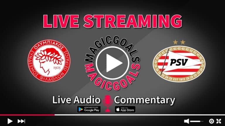 Ολυμπιακός - Αϊντχόφεν live streaming κανάλι και audio