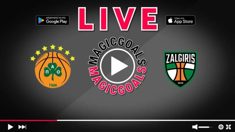 Παναθηναϊκός - Ζαλγκίρις Live Streaming: Πού θα το Δεις
